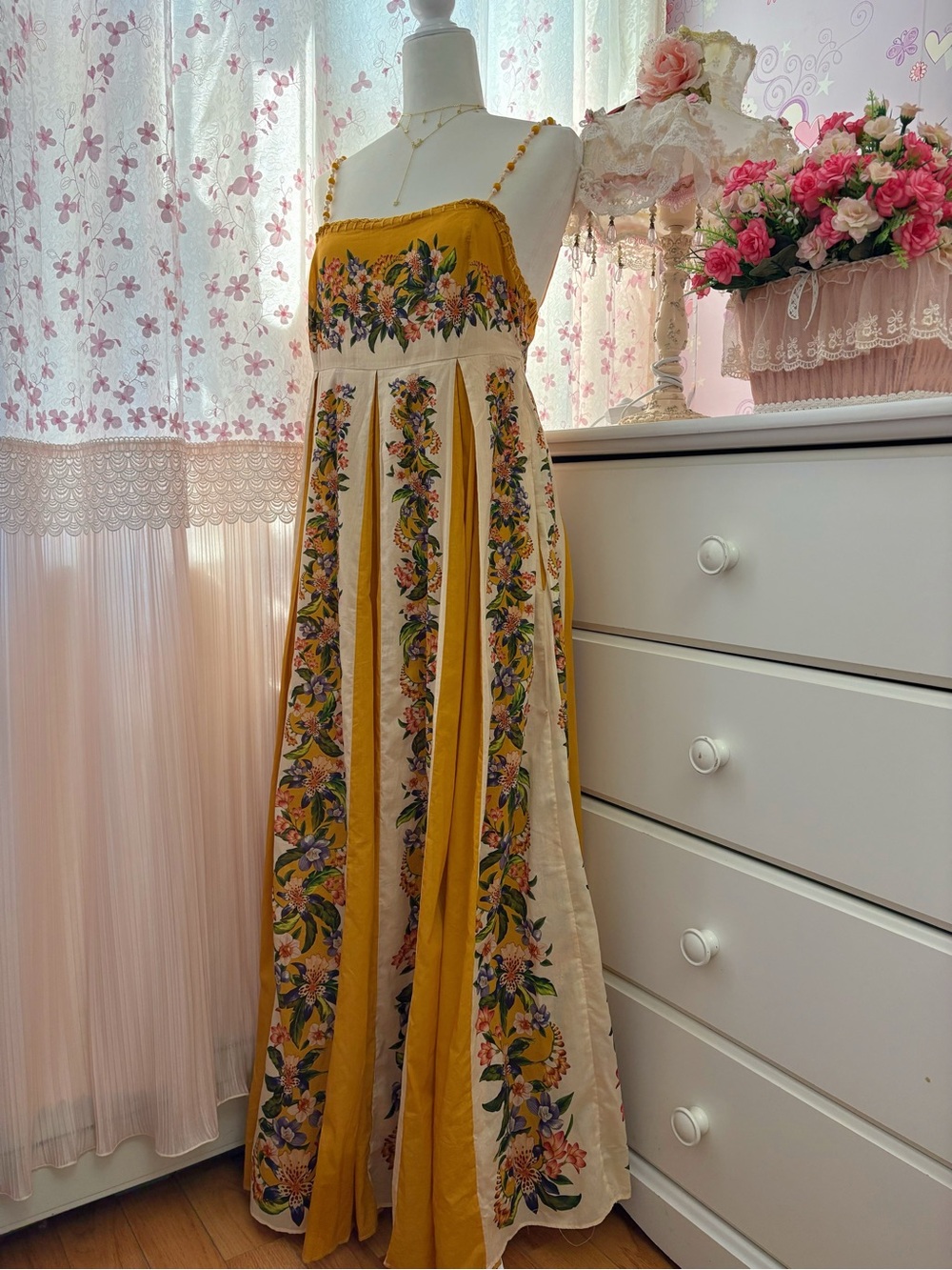 Farm Rio Sand Hilo Stripes Maxi Sundress - Picture 6 of 10